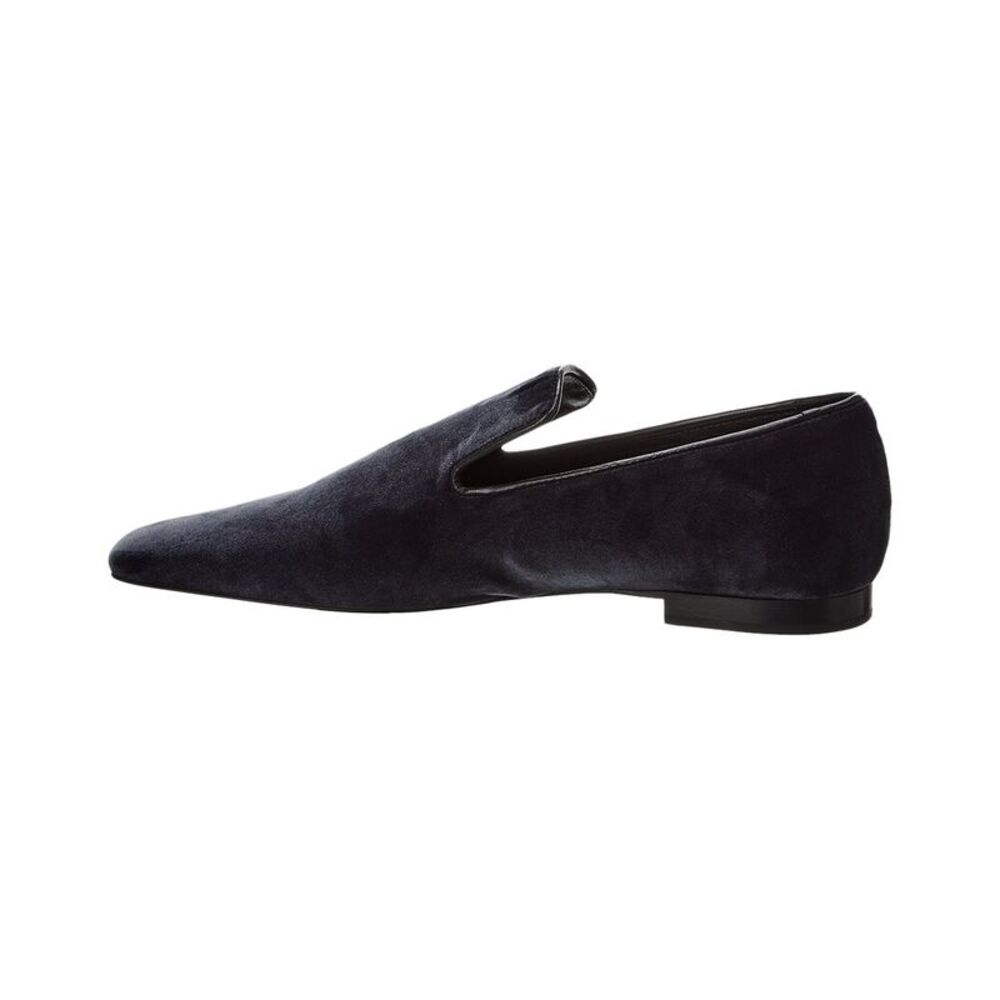 Toteme Venetian Velvet Loafer, Grey - Picture 2 of 5